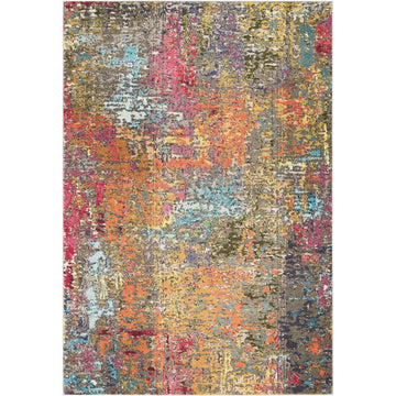 Celestial CES14 Modern Abstract Soft Durable Low Profile Short Pile Sunset Rug-Nourison-Rug Love - The Most Loved Rug Store